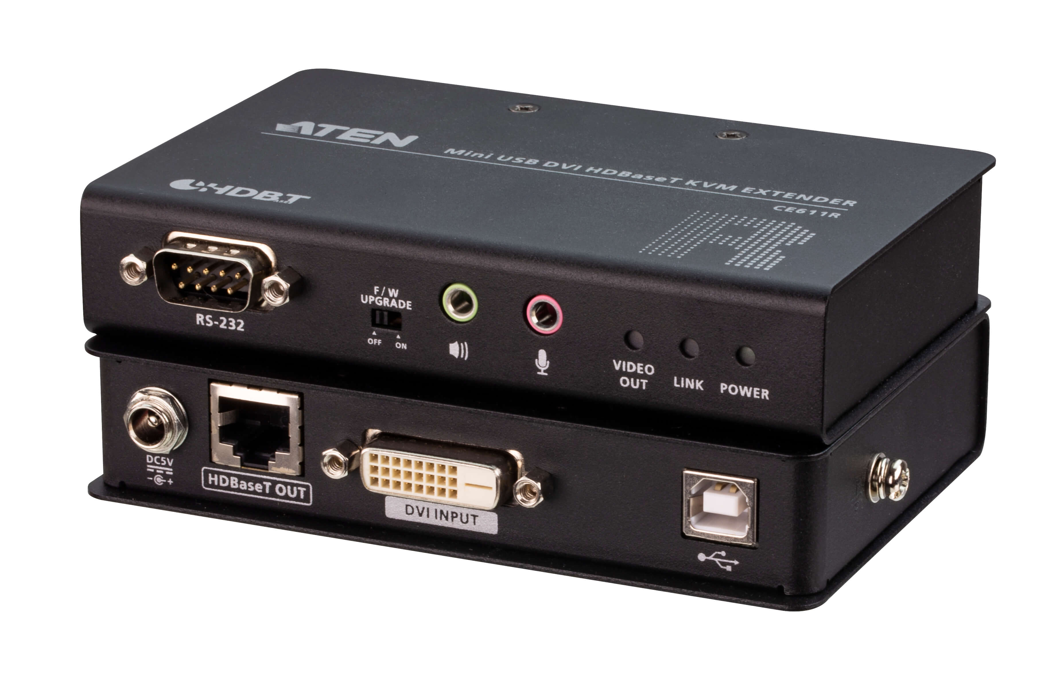 Кабель ATEN Mini USB DVI HDBaseT™ KVM Extender (1920 x 1200@100m) CE611-AT-G CE611-AT-G