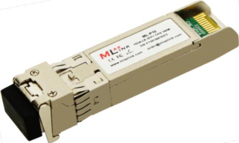 Модуль MlaxLink двухволоконный SFP+ DWDM, 10Гбит/с, 1528.77нм, канал 61, 24dB, 2xLC, DDM ML-P10G-DWDM-C61LD24 ML-P10G-DWDM-C61LD24