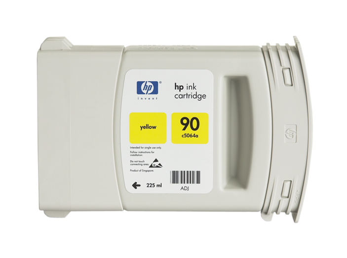 Картридж струйный HP №90 желтый для HP DJ 4000/4000ps/4500/4500p (225мл) C5064A C5064A