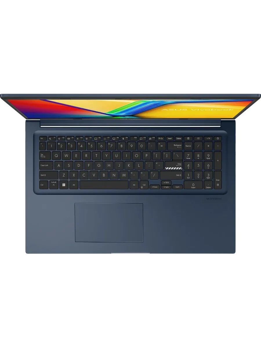 Ноутбук ASUS Vivobook 17 X1704VA-AU880 17.3" 1920 x 1080, IPS, 60 Гц, Intel Core 5 120U, 16 ГБ DDR4, SSD 512 ГБ, видеокарта встроенная, без ОС, цвет крышки синий 90NB13X2-M00BN0 90NB13X2-M00BN0