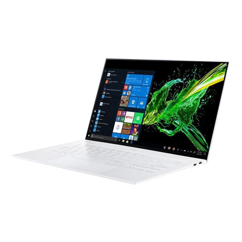 Ноутбук Acer Swift 7 SF714-52T-73BF 14" FHD IPS NarrowBoarder Touch 100% SRGB 300 nit i7-8500Y 16 GB LP DDR3 512GB PCIe NVMe SSD Win 10 Pro White NX.HB4ER.004 NX.HB4ER.004
