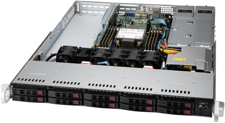 Серверная платформа Supermicro SYS-110P-WR Single Socket P+ (LGA-4189) 3rd Gen Intel® Xeon® Scalable processors, Up to 270W TDP 8 DIMMs, Supports 3DS DDR4-3200, RDIMM/LRDIMM/Intel® DCPMM, 2 PCI-E 4.0 x16 (FHFL) slots, 1 PCI-E 4.0 x16 (LP) slot SYS-11 SYS-110P-WR