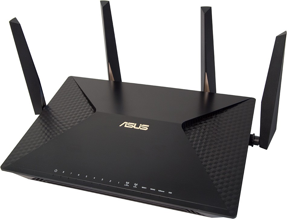 Роутер Asus BRT-AC828 // роутер 802.11b/g/n/ac, до 800 + 1734 Мбит/c, 2,4 + 5 гГц, 4 антенны, USB, GBT LAN, M.2 до 80мм ; 90IG01T0-BM3100 BRT-AC828 BRT-AC828
