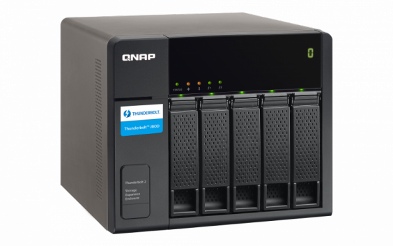 Модуль расширения QNAP Thunderbolt, 5 отсеков для HDD, настольное исполнение. TX-500P TX-500P