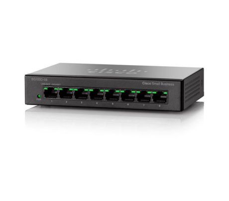 SD2008T-EU 8-портовый Gigabit Ethernet коммутатор 10/100/1000 Cisco SB SD2008T-EU