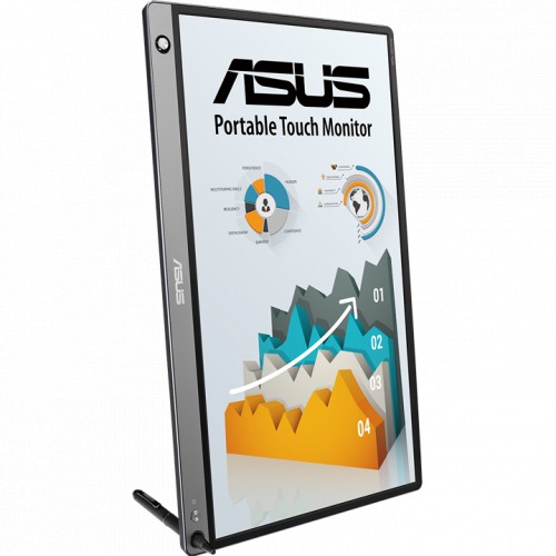 Монитор ASUS 15.6" Touch IPS USB-Portable 1920x1080, 5ms, 250cd/m2, 700:1, 178°/178°, Micro HDMI, USB-C, 60Hz, MM, ZenScreen pen, SmartCase, Compatible Thunderbolt 3, DarkGray, 90LM04S0-B01170 MB16AMT MB16AMT #4