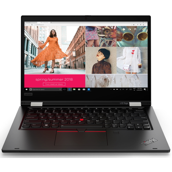 Ноутбук Lenovo ThinkPad L13 Yoga 13.3FHD_IPS_GL_300N_MT/ CORE_I7-10510U_1.8G_4C_MB/ 16GB(8X16GX16)_DDR4_2666/ 1TB_SSD_M.2_2280_NVME_TLC_OPAL/ / INTEGRATED_GRAPHICS/ WORLD_FACING_CAMERA,IR&HD_CAMERA_W/MIC/ KYB_RUS/ pen/ W10_PRO/ BLACK 20R5000JRT 20R5000JRT