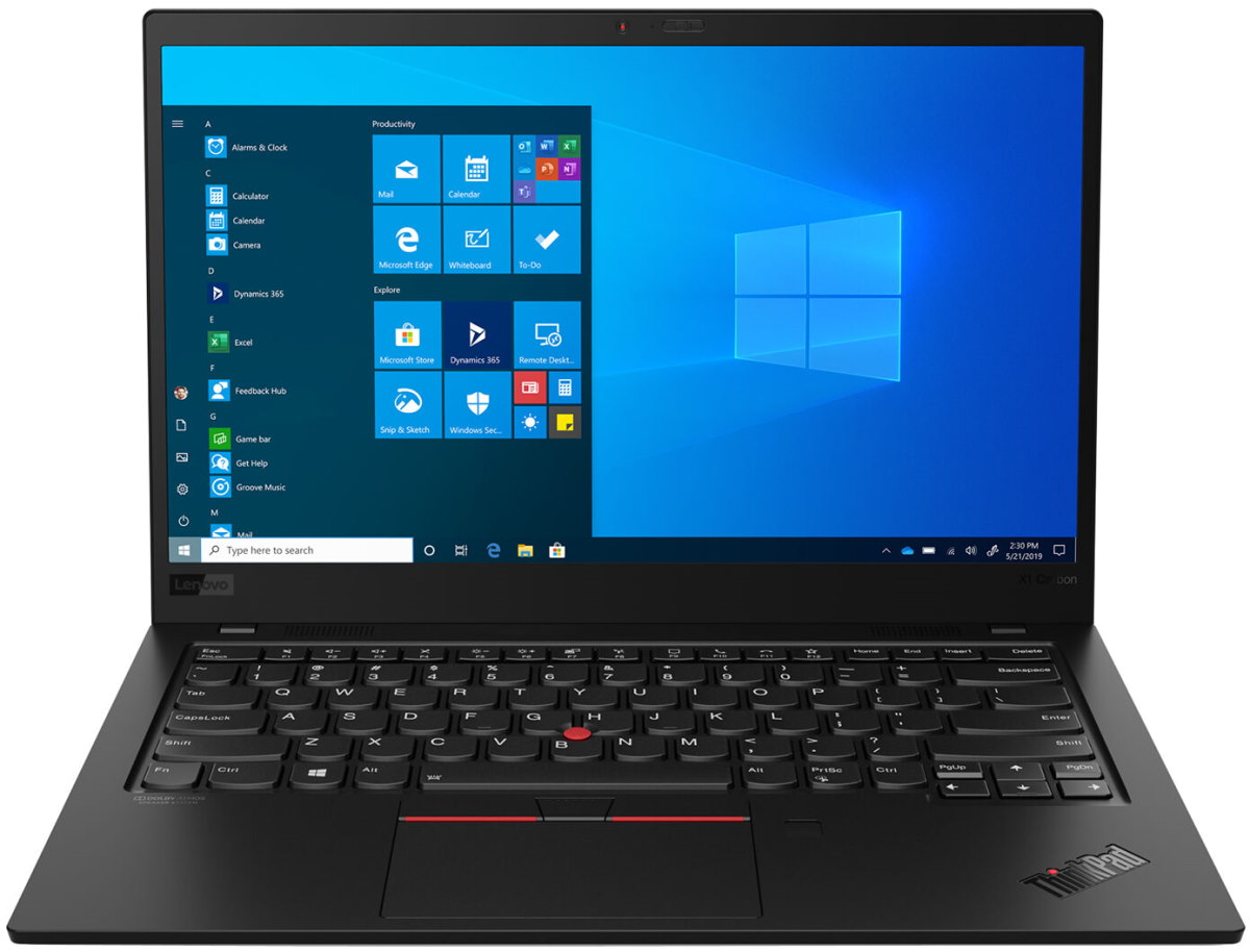 Ультрабук Lenovo ThinkPad Ultrabook X1 Carbon Gen 8T 14" FHD (1920x1080) AG 400N, i5-10210U 1.6G, 8GB LP3 2133, 256GB SSD M.2, Intel UHD, WiFI,BT, 4G-LTE, FPR, IR Cam, 65W USB-C, 4cell 51Wh, Win 10 Pro, 3Y CI, 1.09kg 20U90000RT 20U90000RT
