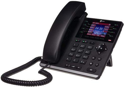 VoIP телефон Qtech  2 SIP линии, 25 клавиш, включая 5 программируемых, цветной графический дисплей с подсветкой 320*240, 2 порта Ethernet RJ-45 LAN/PC, разъем для гарнитуры RJ-9. (блок питания в комплекте). QVP-400 QVP-400