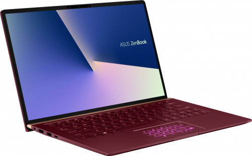 Ноутбук ASUS UX333FN-A4176T 3.3" FHD, Intel Core i7-8565U, 8Gb, 256Gb SSD, NVidia MX150 2Gb, no ODD, Win10, красный  90NB0JW6-M04100 90NB0JW6-M04100