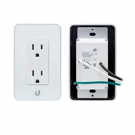 Сетевой фильтр Ubiquiti mFi In-Wall Outlet White управляемая розетка mFi-MPW-W mFi-MPW-W