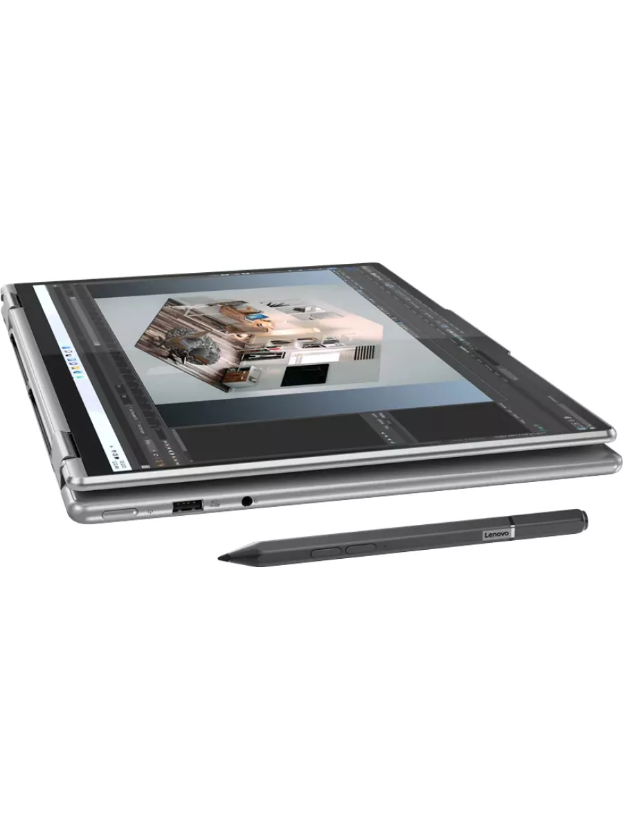 Ноутбук Lenovo Yoga 7 16IAP7 16"(2560x1600 IPS)/Touch/Intel Core i5 1240P(1.7Ghz)/8192Mb/256SSDGb/noDVD/Int:Intel Iris Xe Graphics/Cam/BT/WiFi/71WHr/war 1y/1.98kg/grey/Win11Home + 65W, Pen, RU kbd 82QG001FRK 82QG001FRK #7