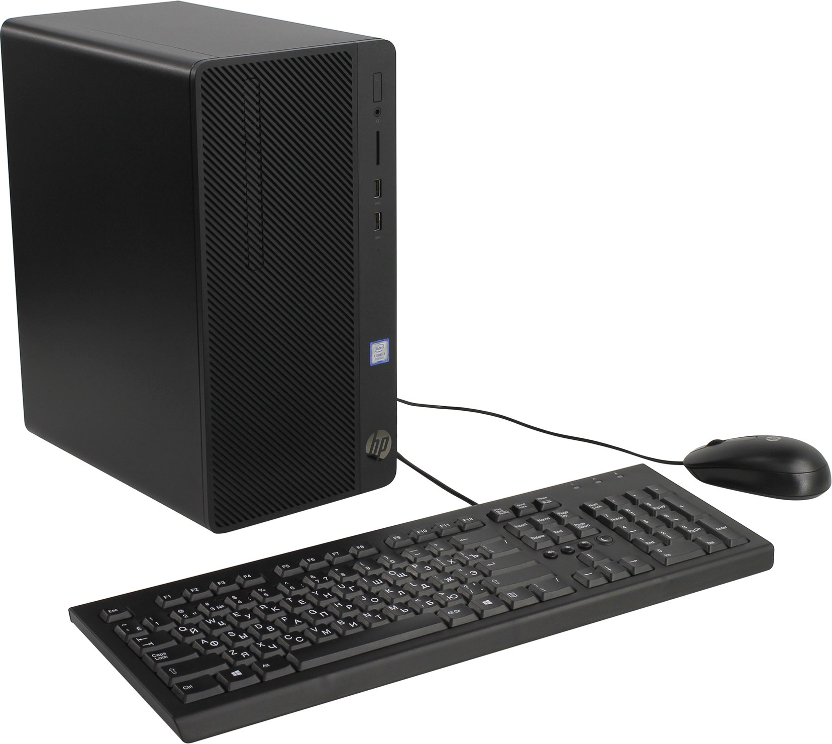 Персональный компьютер HP 290 G2 MT  i3 8100 (3.6)/4Gb/500Gb 7.2k/UHDG 630/DVDRW/CR/Free DOS/GbitEth/180W/клавиатура/мышь/черный 3ZD16EA 3ZD16EA