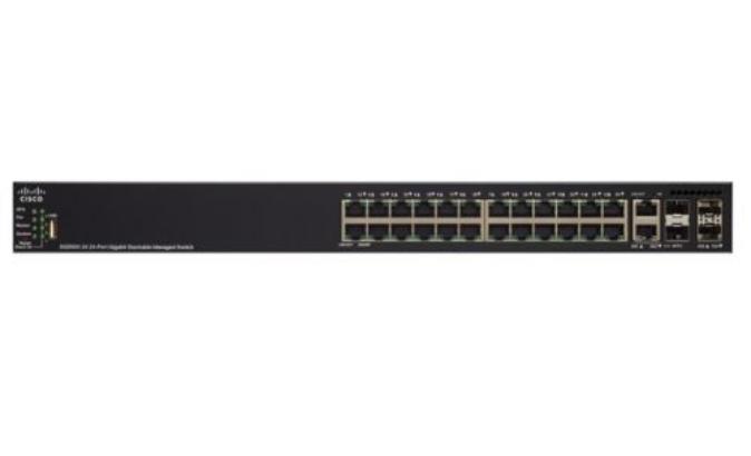 Коммутатор Cisco SB 24-port Gigabit PoE Stackable SG550X-24MPP-K9-EU SG550X-24MPP-K9-EU