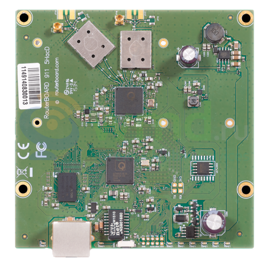 Материнская плата Mikrotik 911 Lite5 ac with 650MHz Atheros CPU, 64MB RAM, 1x LAN, built-in 5Ghz 802.11ac two chain wireless, 2xMMCX connectors, RouterOS L3 RB911-5HacD RB911-5HacD