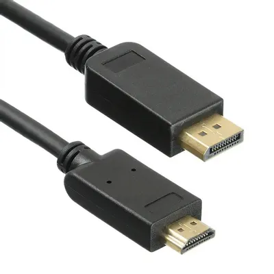 Кабель Buro аудио-видео v. 1.2 DisplayPort (m)/HDMI (m) 5м. Позолоченные контакты черный BHP DPP_HDMI-5 BHP DPP_HDMI-5