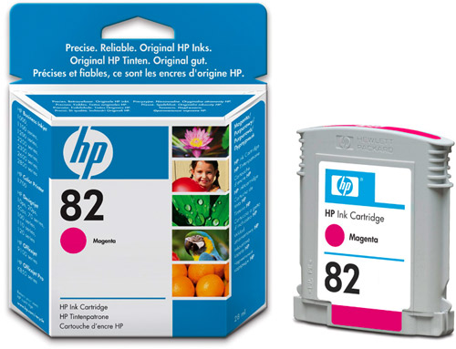 Картридж HP №82 для Designjet 500/510, 28мл, пурпурный (CH567A) CH567A