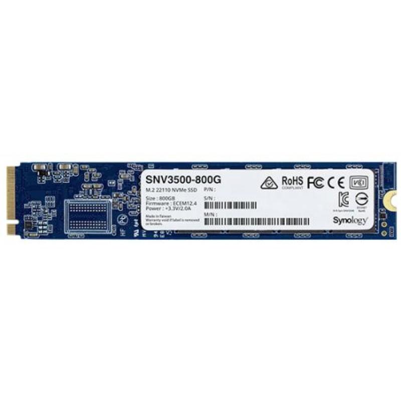 Накопитель SSD Synology M.2 22110 800GB SNV3000 Series NVMe PCIe 3.0 x4, R3100/W550 Mb/s, IOPS 205K/40K, MTBF 1,8M SNV3500-800G SNV3500-800G
