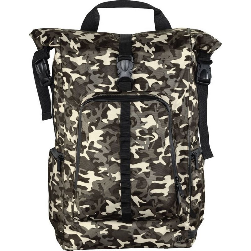 Рюкзак Hama для ноутбука 15.6" Roll-Top камуфляж/коричневый нейлон 00101819 00101819