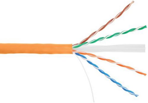 Кабель NIKOLAN U/UTP 4 пары, Кат.6 (Класс E), тест по ISO/IEC, 250МГц, 23AWG (0,57мм), оранжевый, 305м NKL 4140C-OR NKL 4140C-OR
