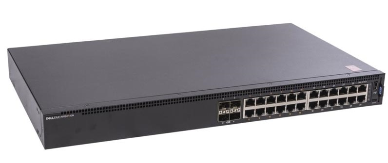 Коммутатор Dell EMC Switch N1124T-ON, L2, 24 ports RJ45 1GbE, 4 ports SFP+ 10GbE, Stacking 3YPSNBD (210-AJIS) N1124T-ON N1124T-ON