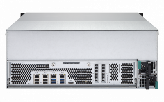 Сетевой RAID-накопитель QNAP 24 отсека для HDD, ECC, 19", два блока питания, Xeon E3-1200 v3 3,4 ГГц, 4ГБ TS-EC2480U-RP TS-EC2480U-RP