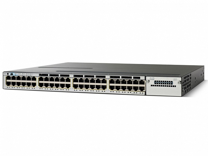 Коммутатор Cisco Catalyst 3750X 48 Port Full PoE IP Base WS-C3750X-48PF-S WS-C3750X-48PF-S