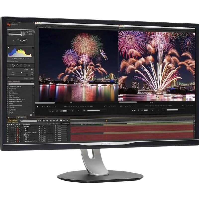 Монитор Philips 32" Black с поворотом экрана (IPS, 2560x1440, 4 ms, 178°/178°, 450 cd/m, 50M:1, +HDMI2.0) 328P6AUBREB/00 328P6AUBREB/00