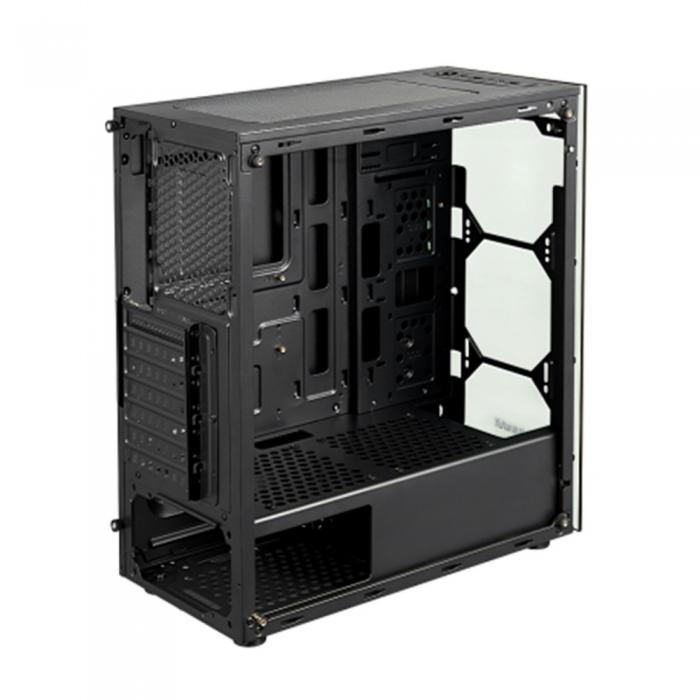 Корпус CWAP Gaming case , with tempered glass left side panel and front panel , black color [] SWAP EG01 EG01