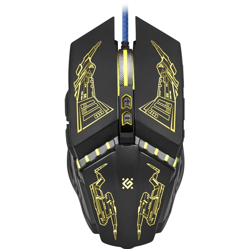 Мышь Defender проводная игровая  Halo Z GM-430L оптика,7кнопок,3200dpi 52430 52430