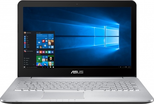 Ноутбук Asus N552VW-FY243R silver 15.6" FHD i7-6700HQ/8Gb/1Tb/128Gb SSD/GTX960M 4Gb/DVDRW/W10Pro 90NB0AN1-M03050
