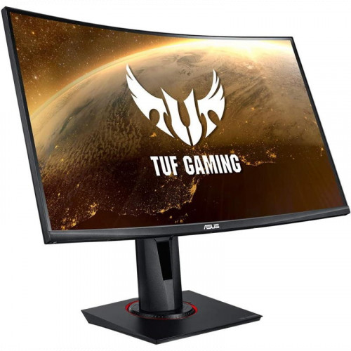 Монитор ASUS 27" VA LED изогнутый, 2560x1440, ProGaming, 1ms, 400cd/m, 100Mln:1, 178°/178°, 165Hz, HDR400, HDMI, DP, FreeSync, колонки, Tilt, Swivel, HAS, VESA, Black, 90LM05F0-B01E70 VG27WQ 90LM05F0-B01E70
