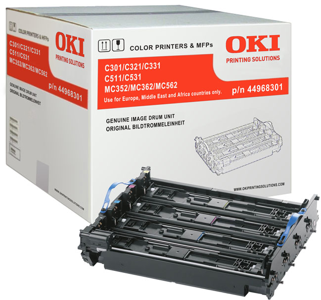 Принт-картридж Oki Oki C301,321,331,511,531,MC352,362,562 цветной оригинальный 44968301 44968301