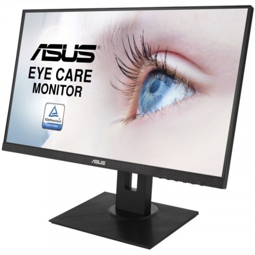 Монитор ASUS 23.8" IPS LED, 1920x1080, 5ms, 250 cd/m, 178°/178°, 100M:1, D-Sub, HDMI, DP, USB-hub, 75Hz, MM, FreeSync, GamePlus Tec., HAS, Swivel, Pivot, VESA, Black, 90LM054L-B01370 3 years VA24DQLB VA24DQLB