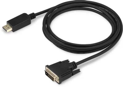 Кабель Buro аудио-видео 1.1v DisplayPort (m)/DVI-D (Dual Link) (m) 2м. Позолоченные контакты черный BHP DPP_DVI-2 BHP DPP_DVI-2