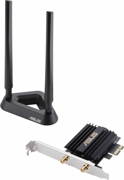 Адаптер Asus PCE-AX58BT // WI-FI 802.11ax, 2402 + 574Mbpsб PCI-E Adapter, 2 антенны ; 90IG0610-MO0R00 PCE-AX58BT PCE-AX58BT