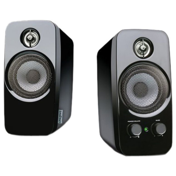 Колонки Creative Inspire T10 2.0 черный 10Вт 51MF1600AA000 51MF1600AA000