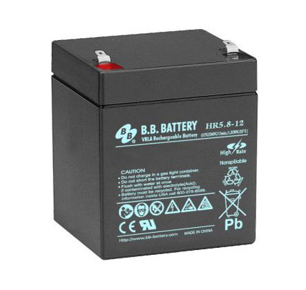 Батарея BB Battery 12В, 5.8Ач, 90мм*70мм*102мм HR 5.8-12 HR 5.8-12