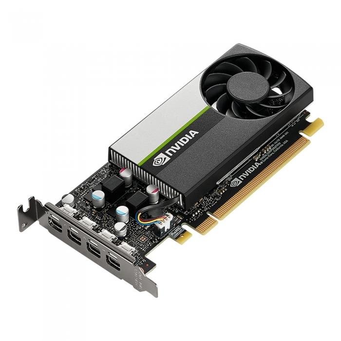 Видеокарта NVIDIA Nvidia Quadro T600 4GB GDDR6, 128bit, PCIEx16 3.0, 4*miniDP v1.4, RTL VCNT600-SB VCNT600-SB