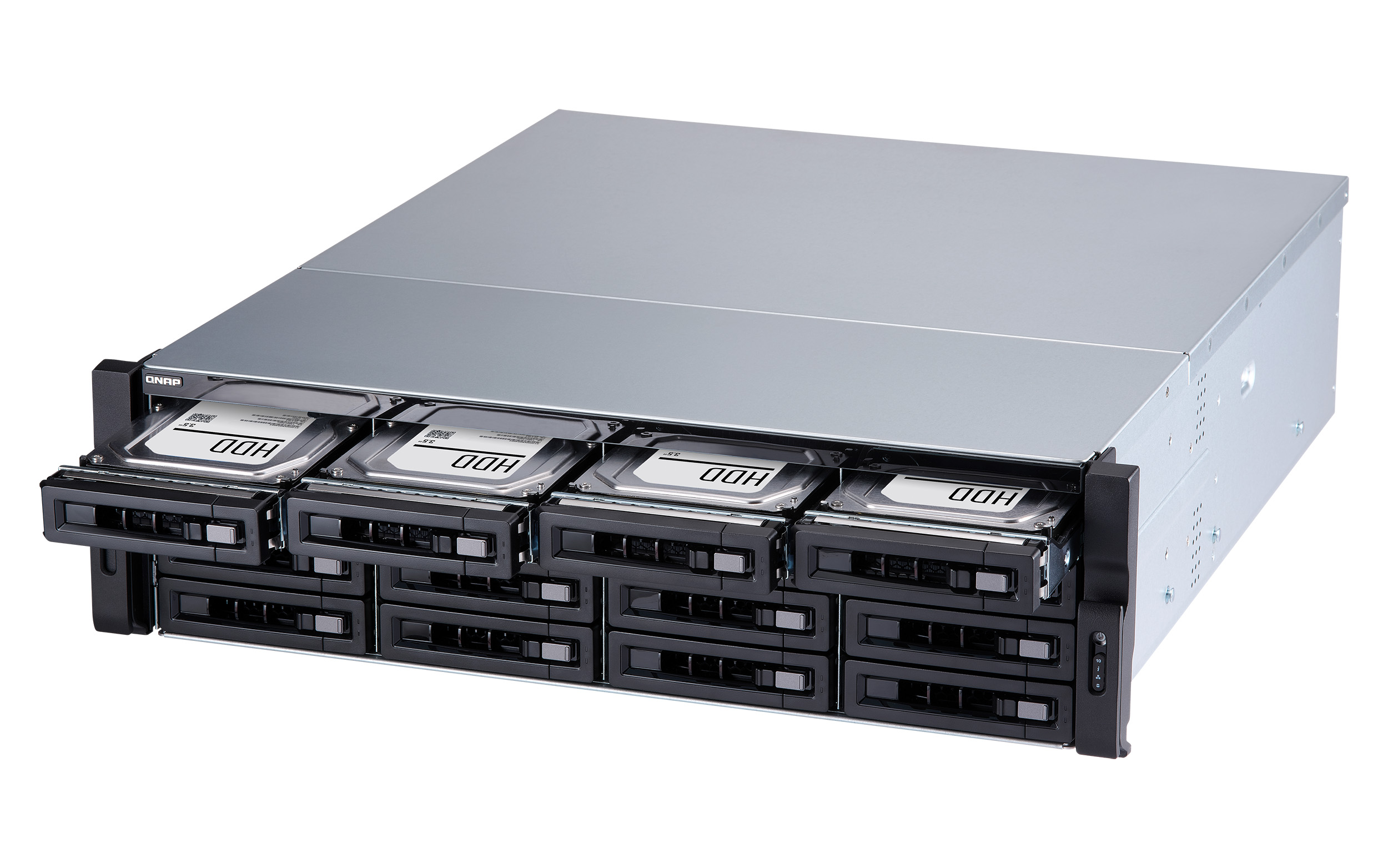 Сетевой RAID-накопитель QNAP 16xHDD, 2x10 GbE SFP+, 2xM.2 SSD, 19", 2 блока питания. AMD RX-421ND 2,1 ГГц (до 3,4 ГГц ), 64 ГБ TS-1673U-RP-64G TS-1673U-RP-64G #3