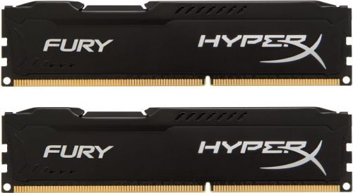 Модуль памяти Kingston DDR 3 DIMM 8Gb PC12800, 1600Mhz, HyperX FURY Black CL10 (Kit of 2) (retail) HX316C10FBK2/8 HX316C10FBK2/8