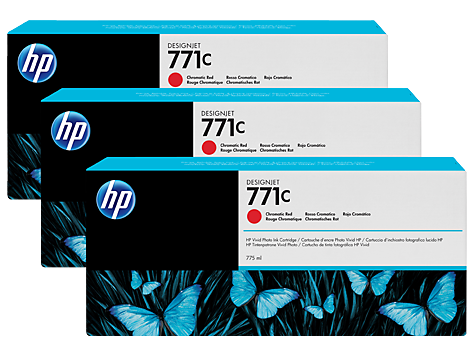 Картридж HP 771C Chromatic Red для Designjet Z6200 3х775-ml B6Y32A B6Y32A
