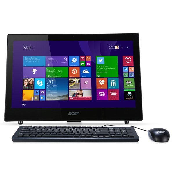 Моноблок Acer Aspire Z1-601 18.5" HD Cel N2830/4Gb/500Gb/DVDRW/CR/Windows 8.1/WiFi/BT/клавиатура/мыш DQ.SY7ER.008