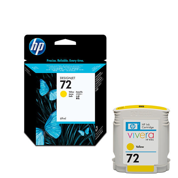 Картридж струйный HP 72 желтый для HP DJ T610/T620/T770/T1100/T1200/T1200/T2300/T790/T1300 (69мл) C9400A C9400A