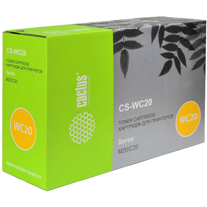 Тонер-картридж Cactus CS-WC20 106R01048 черный для Xerox WorkCentre M20/CC C20 (8000стр.) CS-WC20 CS-WC20