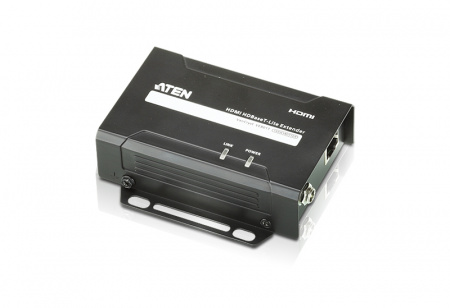 Удлинитель-передатчик ATEN HDMI HDBaseT-Lite,  60 метр,, 1xUTP Cat5e, HDMI+RJ45, F, без шнуров, Б,П, 220> 5V, (по витой паре;;4K-35м,Cat5e/6;1080p-60м,Cat5e/6;макс,скор,10,2Gbps;HDMI 3D/Deep Color/4K) VE801T-AT-G VE801T-AT-G