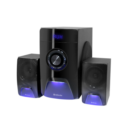 Колонки DEFENDER X500 чёрный 2.1,50W,Bluetooth, FM/MP3/SD/USB, ДУ (65526) 65526