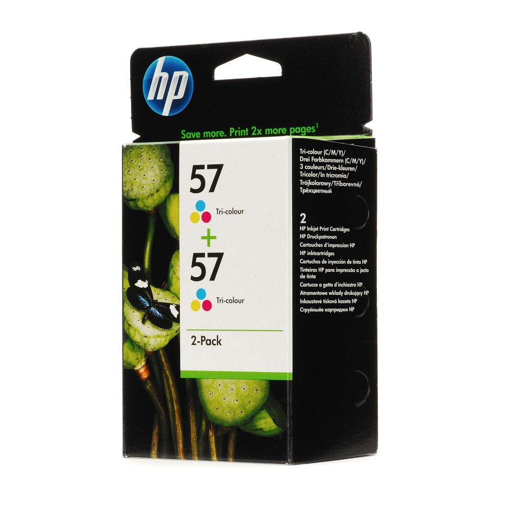 Картридж струйный HP №57 многоцветный x2уп. для HP DJ 5550/450 PS7150/7350/7550 C9503AE C9503AE