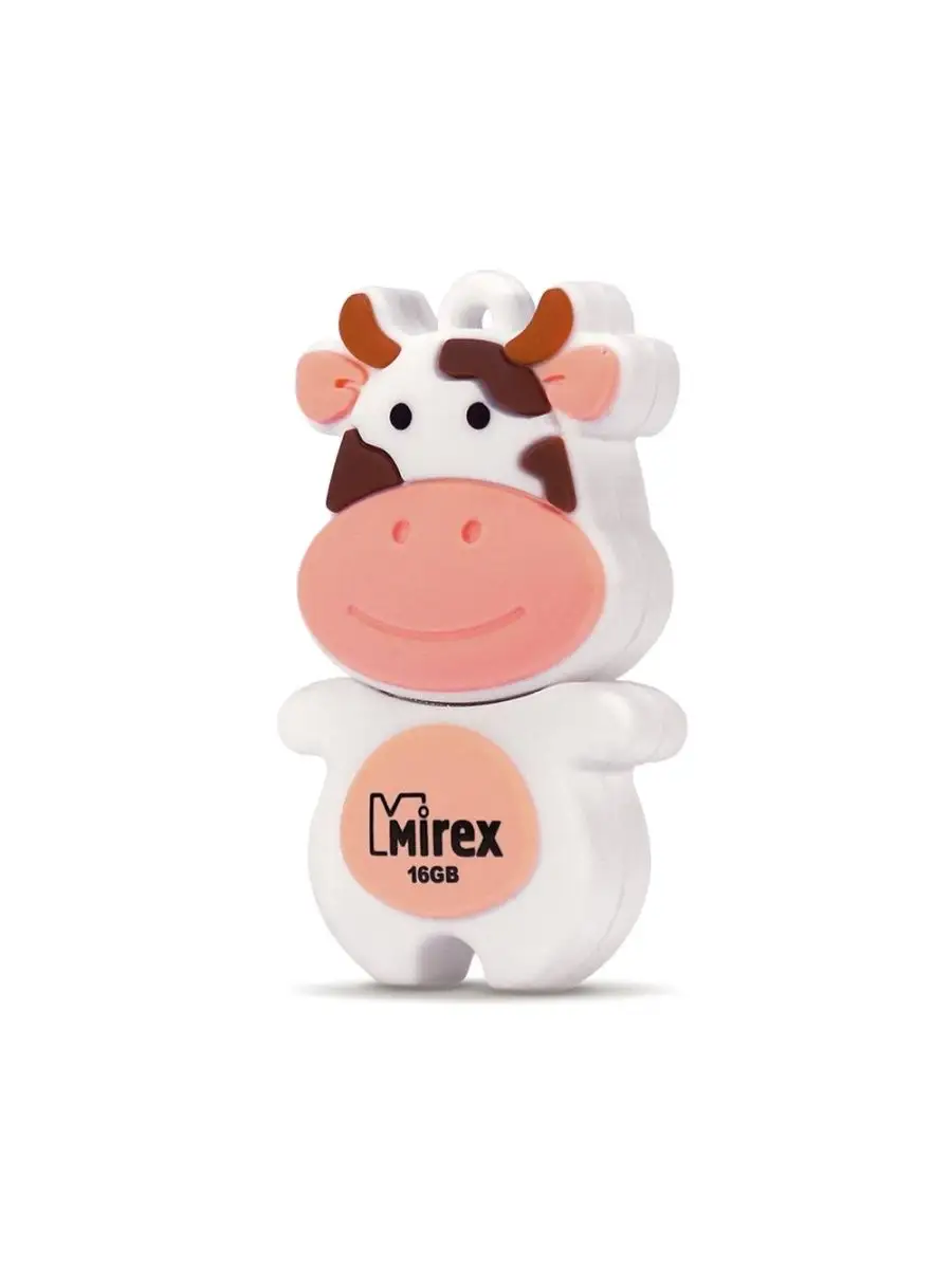 Флеш накопитель Mirex 13600-KIDCWP16 16GB,Cow,USB 2.0,персиковый 13600-KIDCWP16 13600-KIDCWP16