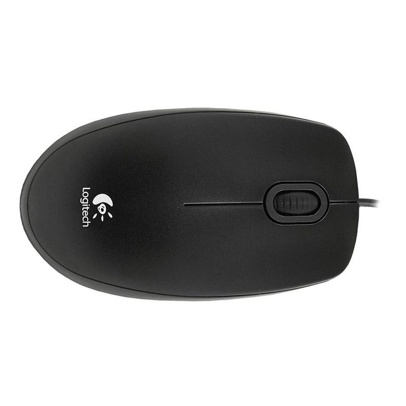 Мышь Logitech B100 Optical Mouse, USB, 800dpi, Black 910-003357 910-003357 / 910-006605